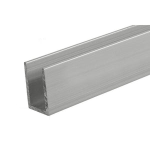 U-Channel 1/2" x 3/4" - Clear Anodized