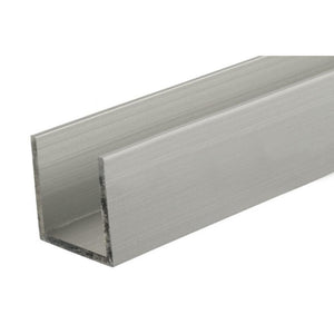 U-Channel 3/4" x 3/4" - Clear Anodized