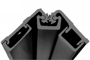 Full Surface Mount Heavy Duty 83" Continuous Geared Hinge - Black