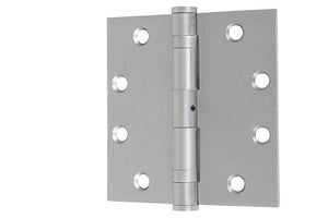 Ball Bearing Satin Nickel Mortise Butt Hinge with Non Removable Pin - 4 x 4''