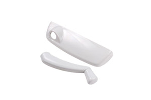 Truth Hardware White Operator Cover & Handle - Right Hand