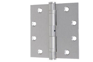 Ball Bearing Satin Nickel 4-1/2" x 4" Mortise Butt Hinge