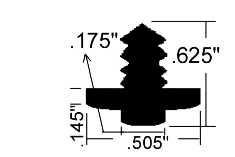Rubber Glazing 0.550'' Width Spline