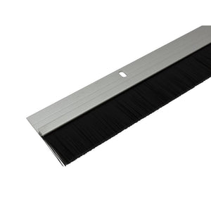 Commercial Door Sweep With Plastic Bristles - Anodized Aluminum - 36" Length