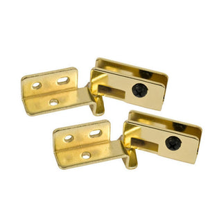 Showcase Glass Door Hinge - Brass