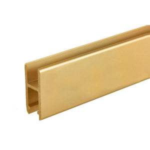 Showcase Aluminum H-Bar Extrusion - Gold Anodized