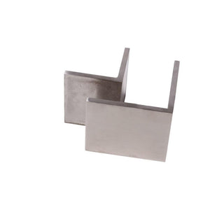 90 Degree Mall Clip - Brushed Stainless