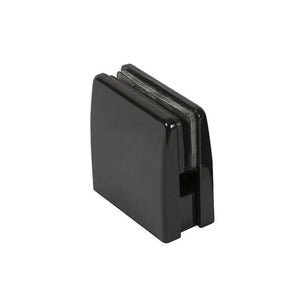 Glass Square Top Clamps - Gloss Black