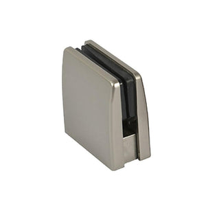 Glass Square Top Clamps - Brushed Nickel