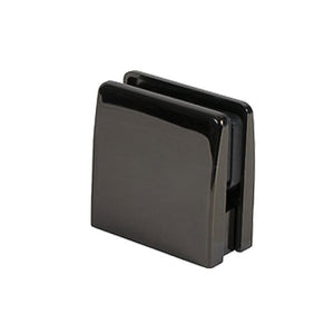 Glass Square Top Clamps - Black Nickel