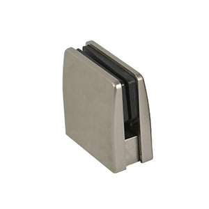 Glass Square Top Clamps - Satin Chrome