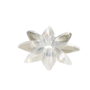 Mirror 1-1/8" Clear Plastic Star Rosette