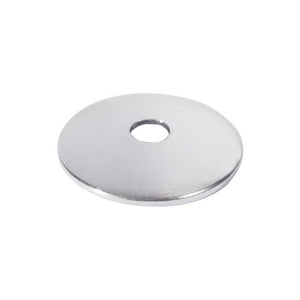 Mirror 3/4" Round Chrome Metal Rosette