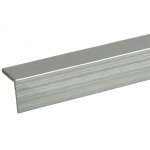Mirror 1/2" Aluminum Angle Extrusion - Satin Aluminum