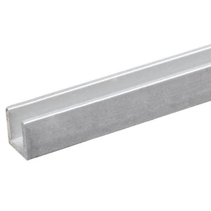 Shower Door 7/16" Fixed Panel Deep U-Channel - Chrome