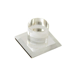 Mirror Acrylic Stick-On Clear 1" Knob
