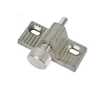 Security Twist-In Zinc Door Lock - Aluminum