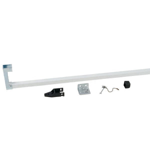 Security Bar for Sliding Glass Doors - White