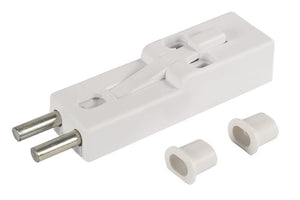 Security Step-On Sliding Glass Patio Door Lock - White