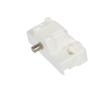 Security Step-On Plastic Patio Door Lock - White