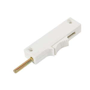 Reversible Window and Glass Door Plunger Lock - White