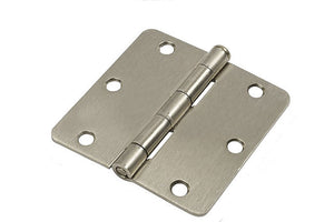 Residential 3" x 3" Butt Hinge With 5/8" Radius Corners - Satin Chrome