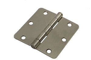 Residential 3" x 3" Butt Hinge With 5/8" Radius Corners - Satin Nickle