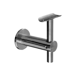 Q-Railing Bracket For Round Profile Handrail (Round Profile, Height Adjustable, Wall Mount,1-1/2'' clearance distance) (1-1/2'' Diameter)