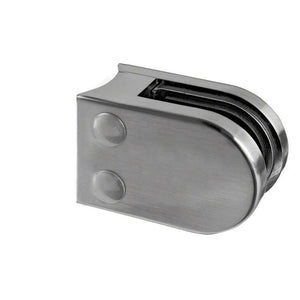 Q-railing Glass Clamp for Round Profile Railing - Round Style - 1/4" Glass Thickness - 1-1/2" Baluster