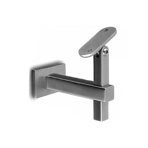 Square Line Adjustable Handrail Bracket Wall To Flat Material