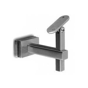 Square Line Adjustable Handrail Bracket Glass To Flat Material