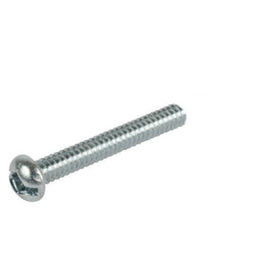 Pan Head 6-32 Thread Steel Machine Screws 2'' Length - Package of 100