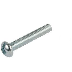 Pan Head 8-32 Thread Steel Machine Screws 2'' Length - Package of 100
