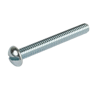 Pan Head 12-24 Thread Steel Machine Screw 2'' Length