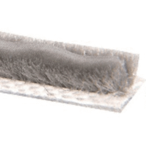 Pile Weatherstripping With Plastic Fin and .187" Backing Width (3/16" Backing) - .140 Pile Height