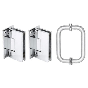 Shower Door 6" Vienna Pull and Hinge Set