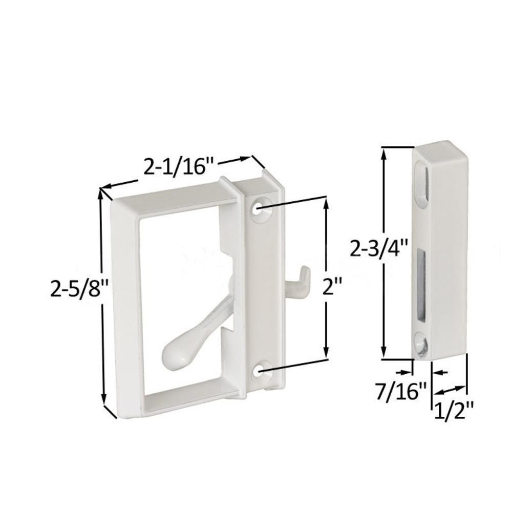 Sliding Patio Screen Door Latch and Pull With 2 Screw H