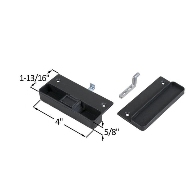Sliding Patio Screen Door Latch and Pull With 31/4 Scr