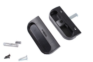 Screenco Sliding Screen Door Handle - Latch 1" - 3-1/2" Length - 1-5/8" Width - Black