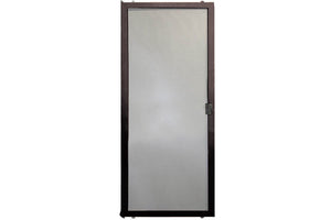 Do-It-Yourself Sliding Screen Door Kit - Heavy Duty w/ Lock) (28-1/8 to 37-3/8 x 90'' - Brown