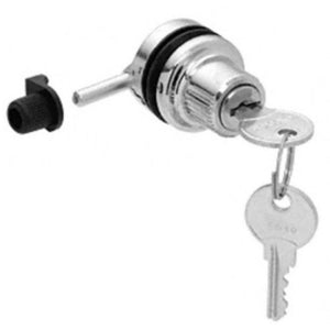 Showcase Through Glass Chrome Plunger Lock