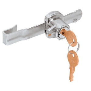 Showcase Sliding Glass Door "Tamper Proof" Lock with Standard Ratchet Bar