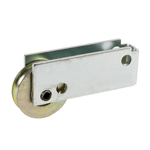 Sliding Glass Patio Door 1-1/4" Steel Ball Bearing Roller With 1" Tall Steel Housing and Adjustable Wheel - Reflect Window & Door