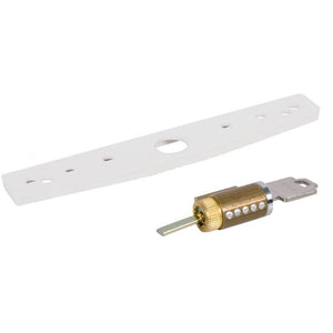 Sliding Glass Patio Door Outside Pull Spacer & Cylinder - White