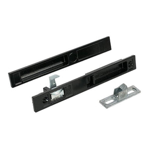 Sliding Glass Patio Door Black Flush Mount Handle Set With 6-1/2" Screw Holes