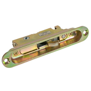 Mortise Lock and Keeper 1" Wide With 5-1/4" Screw Holes With 45 Degree Keyway