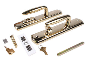 Truth Hardware Multi-Point Bright Brass Door Handle