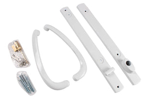 Truth Hardware White Keyed Patio Door Handle - Escutcheon