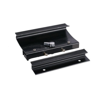 Sliding Glass Patio Door Surface Mount Aluminum Hook-Style Handle 3-7/8" Screw Holes - Black
