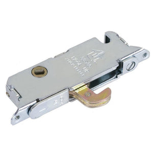 Truth Hardware Sliding Glass Door 1/2" Wide Round End Face Plate Mortise Lock With 45 Degree Keyway